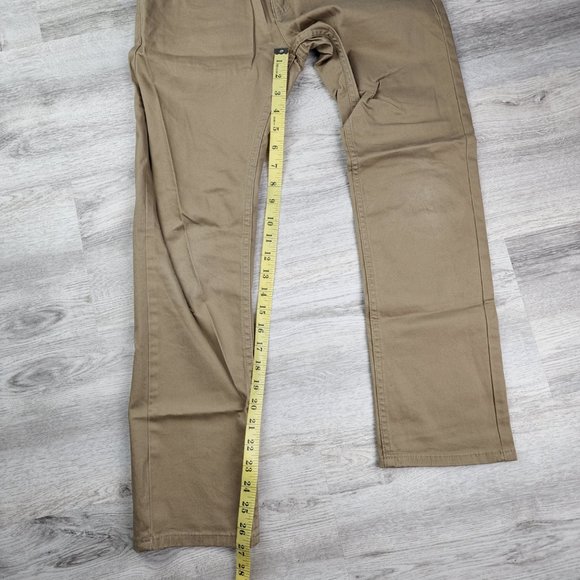 Levi's Pants Jeans 511 Slim Fit Straight Cut Casual Khaki Size 14 Regular - Picture 3 of 9